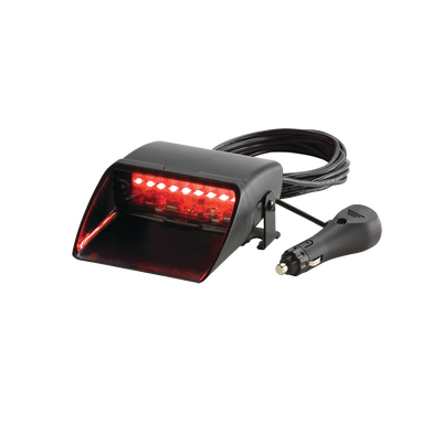 FEDERAL SIGNAL - Luz interior Viper S2 sencilla, bicolor, rojo/azul, 12 LED, 23 patrones, incluye adaptador para encendedor
