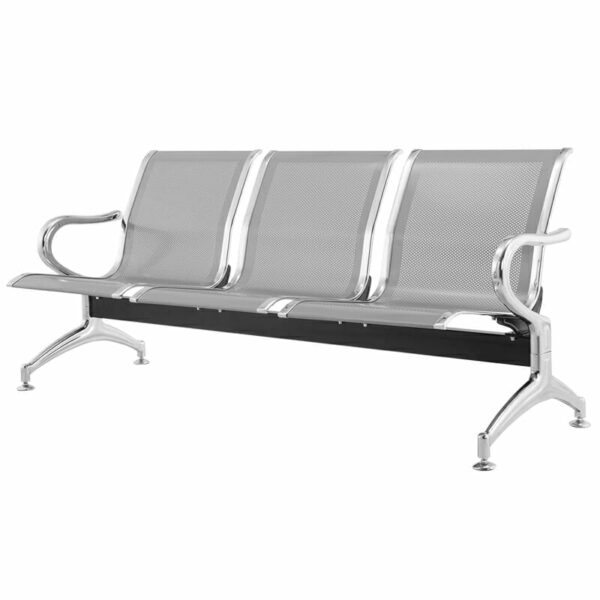 Banca Airport Ofik 3 Plazas Silver Gray SJ8203