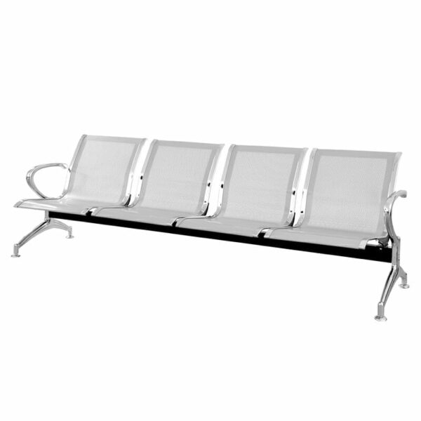 Banca Airport Ofik 4 Plazas Silver Grey SJ824