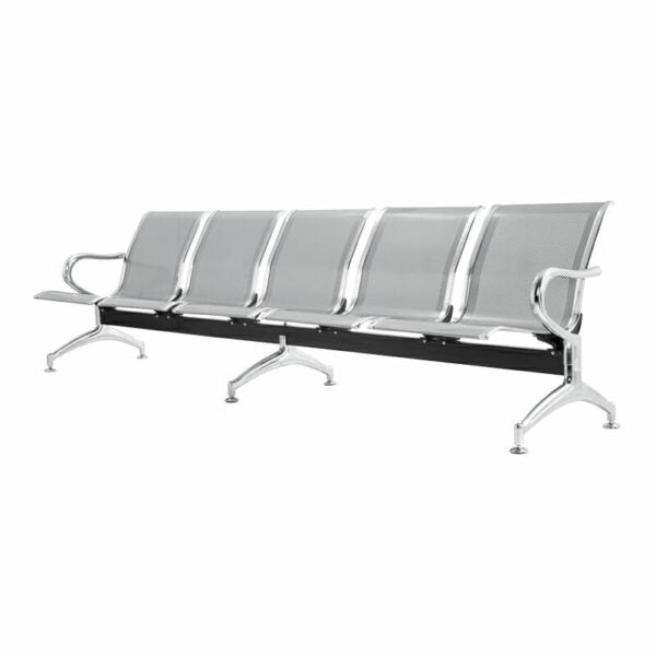 Banca Airport Ofik 5 Plazas Silver Grey SJ825