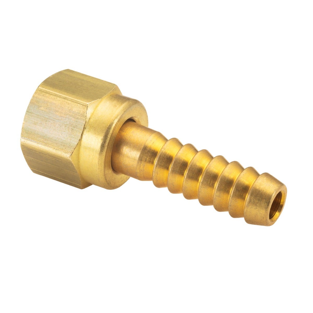 IUSA - Conexión giratoria espiga para manguera 1/4” x espiga
