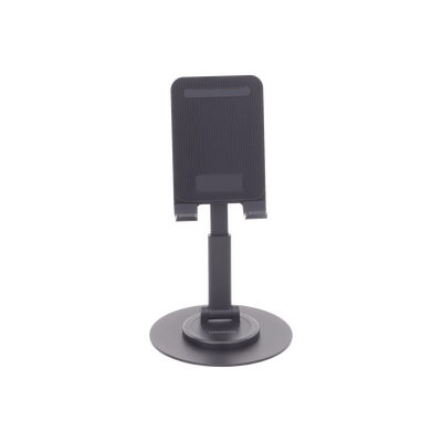 UGREEN - Soporte para Teléfono Celular Giratorio | 360° de Rotación | Angulo Ajustable | Altura Ajustable 17-20cm  | Antideslizante | Ejes Giratorios de Alta Precisión| Plegable | Aluminio | Color Gris