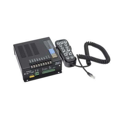 ECCO - Sirena Vehicular H2 Covert ™ de 200W de Potencia, Con Controlador Unimando de 14 Botones Para Control de Tonos, 7 Salidas Auxiliares y Micrófono