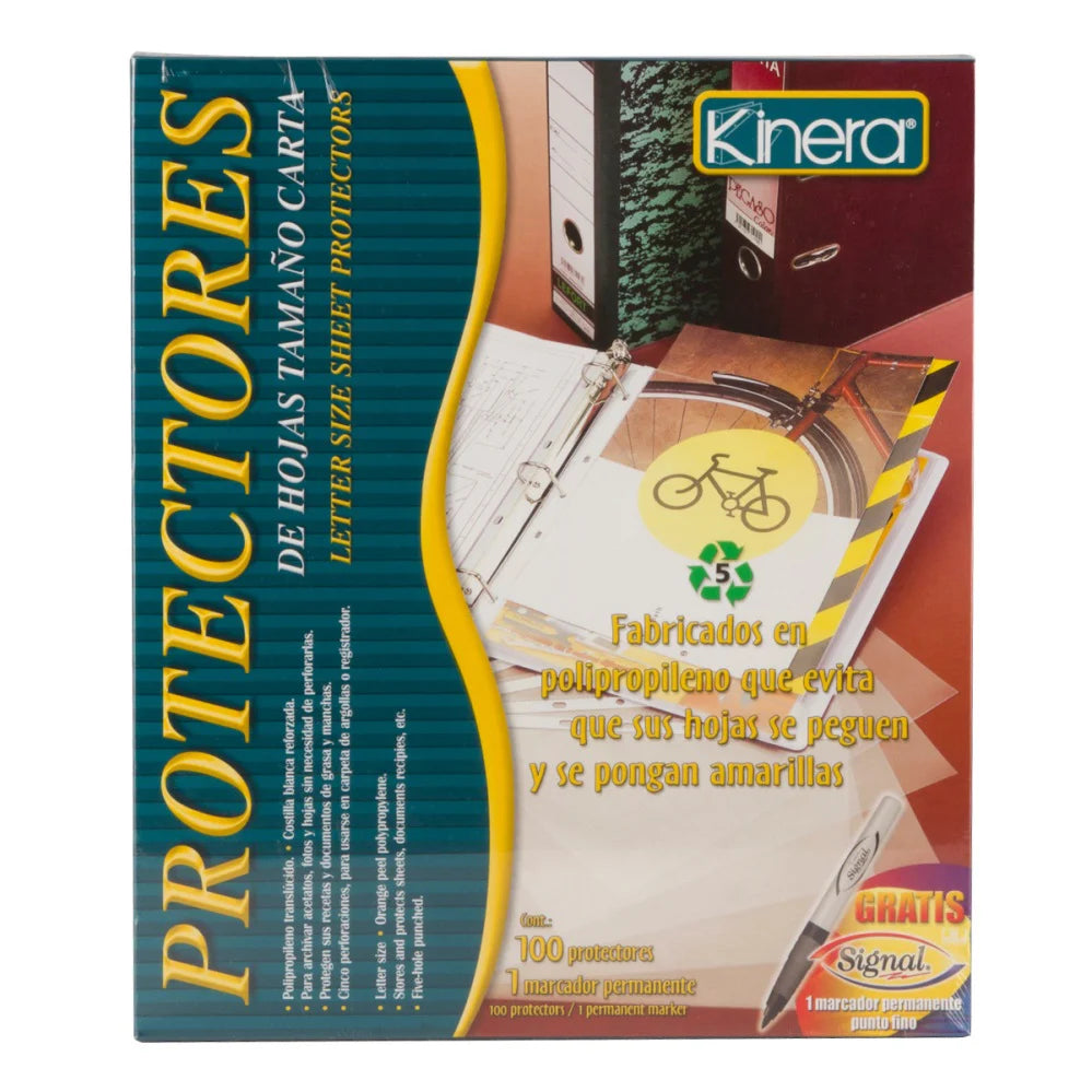 KINERA - MICA KINERA 360 PROTECTOR HOJA CARTA CAJA/100