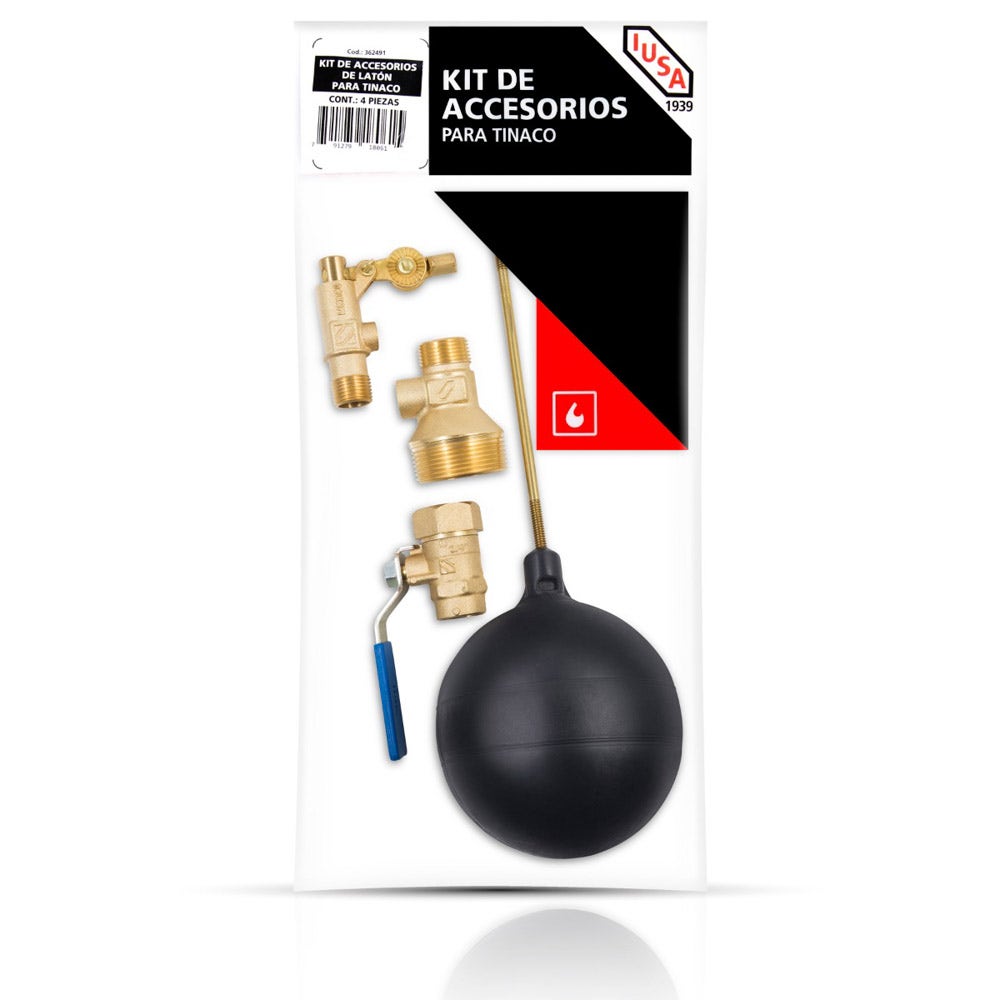 IUSA - Kit de accesorios de latón para tinaco2