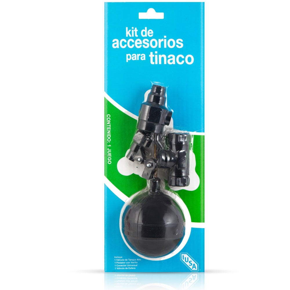 IUSA - Kit de accesorios de plástico para tinaco