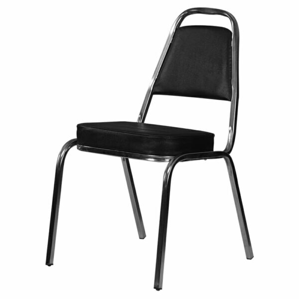 Silla visita banquetera 2000 vinil negro