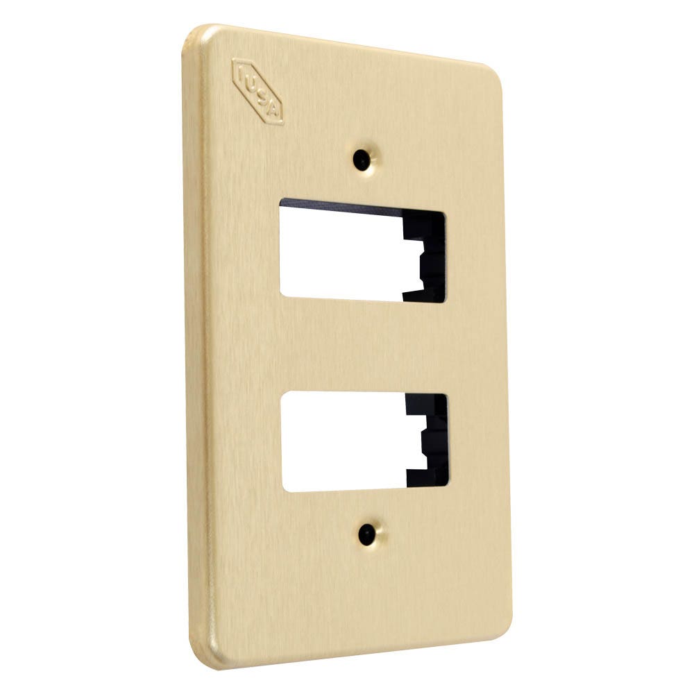 IUSA - Placa tradizione de aluminio, 2 ventanas
