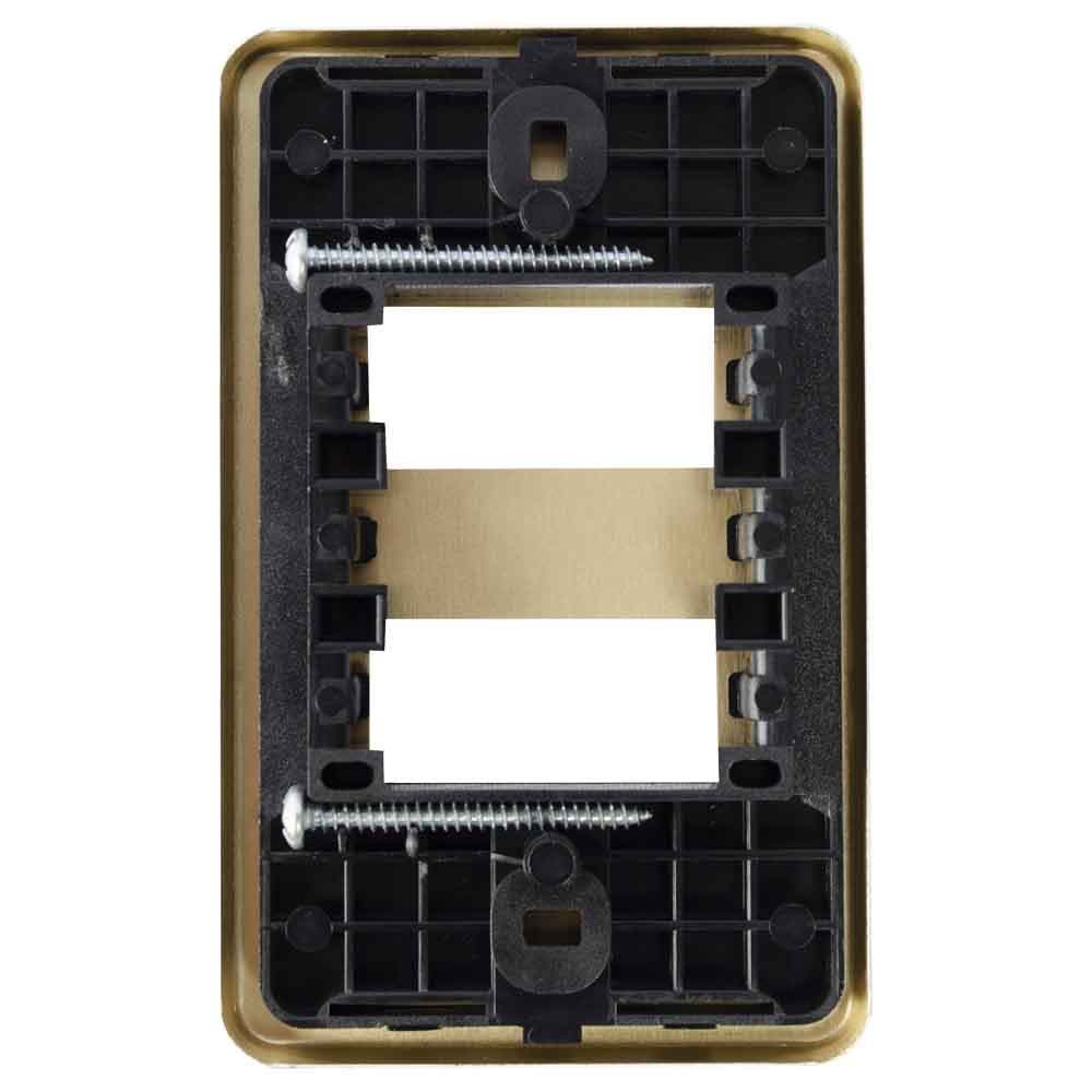 IUSA - Placa tradizione de aluminio, 2 ventanas
