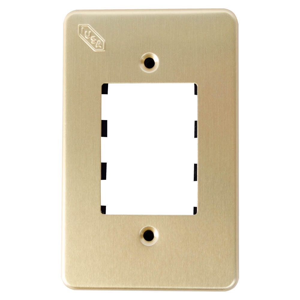 IUSA - Placa tradizione de aluminio, 3 ventanas