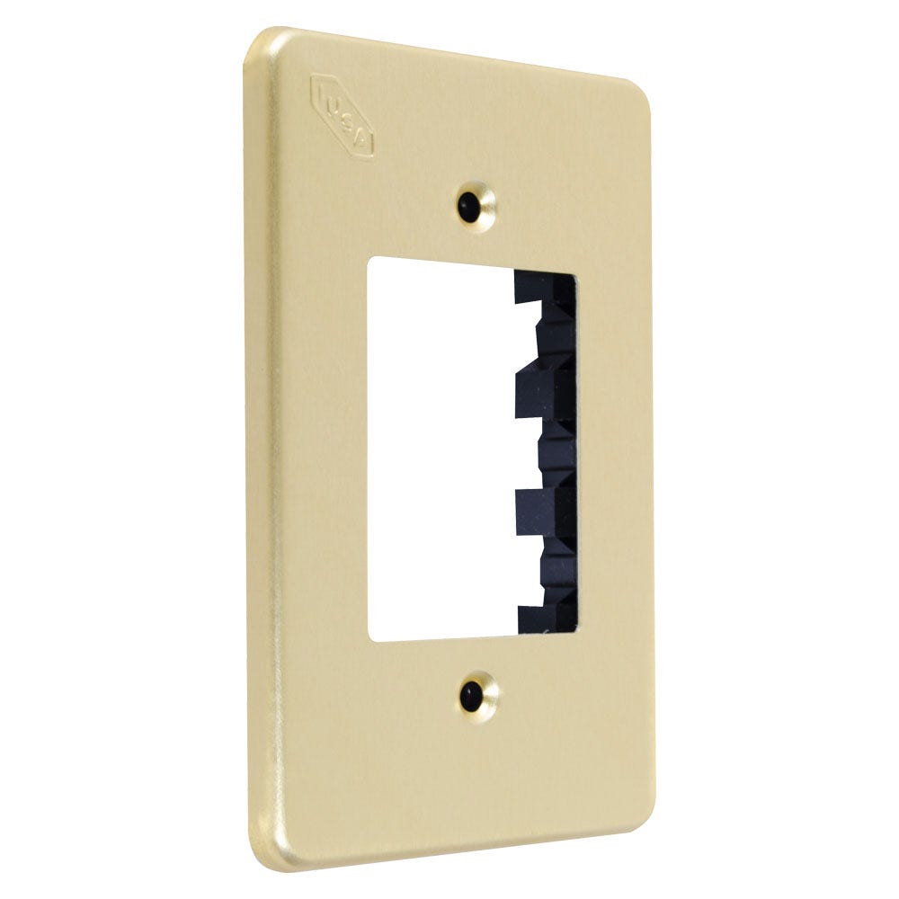 IUSA - Placa tradizione de aluminio, 3 ventanas