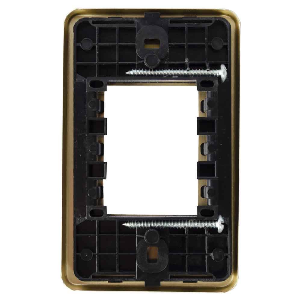 IUSA - Placa tradizione de aluminio, 3 ventanas