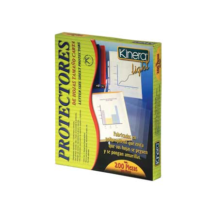 KINERA - MICA KINERA LIGTH 370 PROTECTOR HOJAS C/200