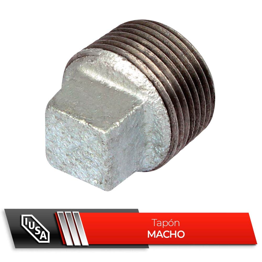IUSA - Tapón macho para calentador de agua 3/4"