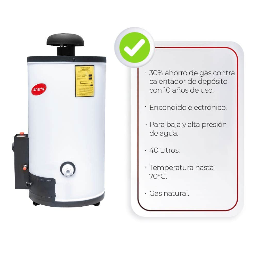 IUSA - Calentador de depósito enerhit 40 l gas l.p.