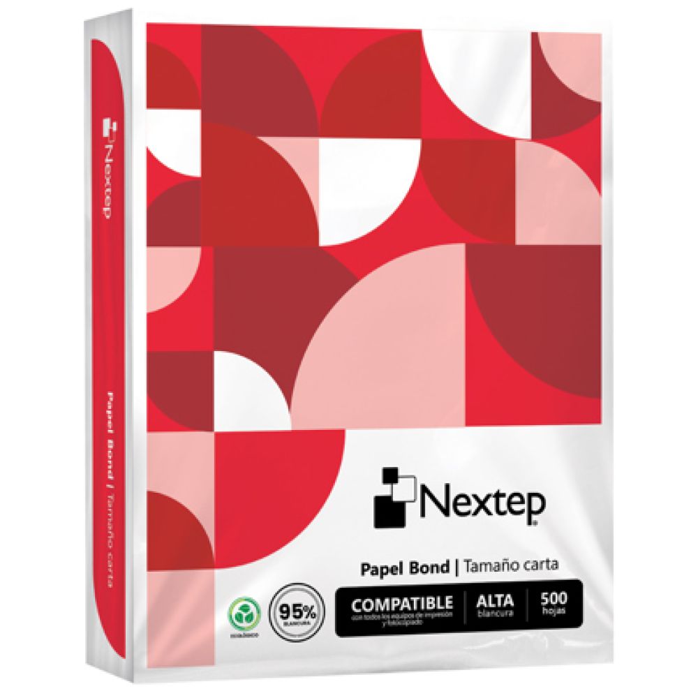 NEXTEP - Papel Cortado Nextep Copy Carta 75 Grs 95% de Blancura Caja C/5000 hojas
