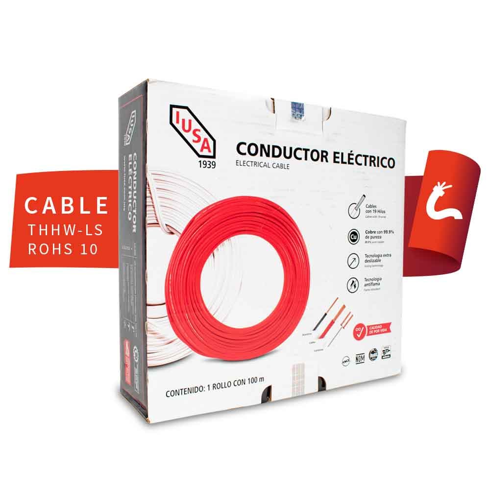 IUSA - Cable THW-LS/THHW-LS CE RoHS 10 AWG IUSA, en caja color blanco