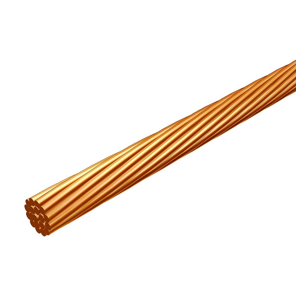 IUSA - Cable de cobre desnudo semiduro, 10 AWG (19 H)