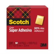 3M - Cinta Scotch 3M Super Adhesiva 19mmx25.4m Caja