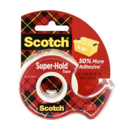 3M - Cinta Scotch 3M Super Adhesiva 19mmx16.5m C/Despachador