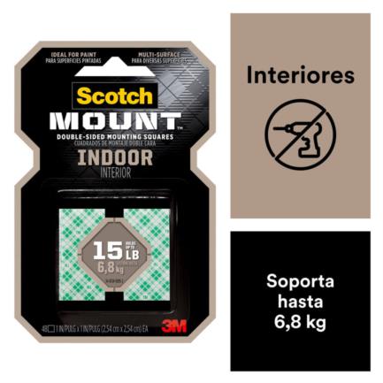 3M - Cinta Montaje 3M Interiores 111H-SQ-48-DC 48 Unidades en Display Case
