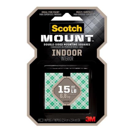 3M - Cinta Montaje 3M Interiores 111H-SQ-48-DC 48 Unidades en Display Case