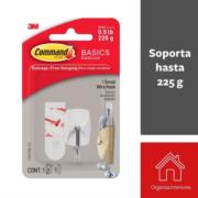 3M - Gancho 3M Básico Command 1 Wire Pequeño Color Blanco