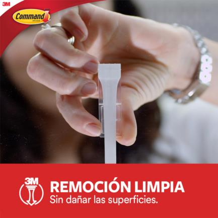 3M - Gancho 3M Básico Command 1 Wire Pequeño Color Blanco