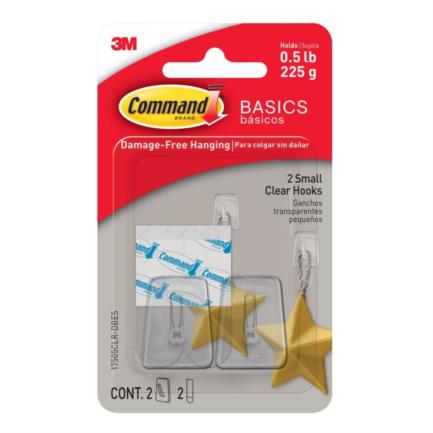 3M - Gancho 3M Básico Command 2 Transparente