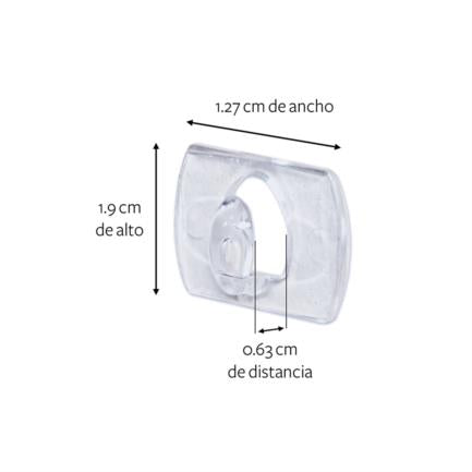 3M - Clips para Luces 3M Command 4 Transparentes