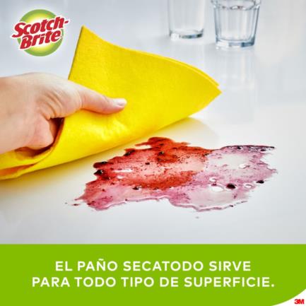 3M - Paño Secatodo 3M Scotch Brite 33cmx44cm 1 Pack