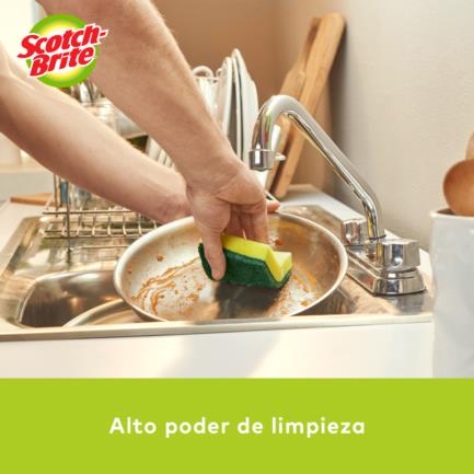 3M - Mi Fibra Esponja 3M Scotch Brite Mediana Paq C/12