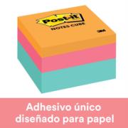 3M - Notas Adhesivas 3M Post-It 2018 3x3 Cubo Color Pastel 400 Hojas