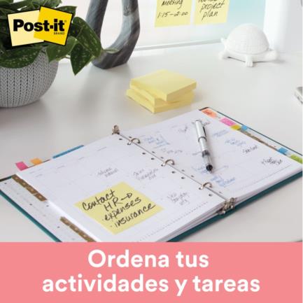 3M - Notas 3M Post It 653 1.5x2" Amarillo Paquete 100 Hojas c/12