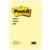 3M - Notas 3M Post It 660 4x6 Rayado Color Amarillo 100 Hojas C/24