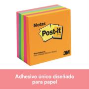 3M - Notas 3M Post-It 3x3 Neón 5 Blocks C/75 Hojas