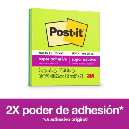 3M - Notas Adhesivas 3M Post It 3x3 Style 90 Notas