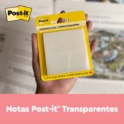 3M - Notas Adhesivas 3M Post It 2.8x2.8" Transparente 1 Block C/36 Hojas Blister