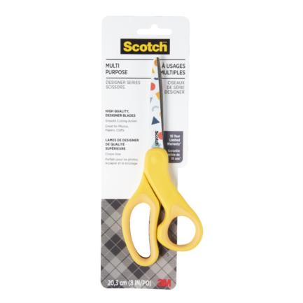 3M - Tijeras 3M Scotch 8" 1428-POB Multipropósitos con Diseños