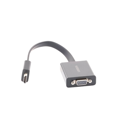 UGREEN - Adaptador HDMI a VGA / Resolución 1080P / Audio 3.5mm / Con Puerto Micro USB para Alimentación / Plug & Play / No Requiere Controlador / ABS / Flexible y Duradero