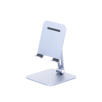 UGREEN - Soporte de Aluminio para IPad & Tablet | Plegable |Angulo Ajustable de 180° y 270° | Base Antideslizante | Protección  de Silicona | Amplia Compatibilidad con dispositivos de 7.9'' a 12.9'' | Aluminio Solido | Color Gris