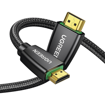 UGREEN - Cable HDMI 2.0 de Nylon Trenzado / 2 Metros (6.56 Pies) / 4K@60Hz / HDR / 3D / HEC (Canal Ethernet HDMI) / ARC (Canal de Retorno de Audio) / Color Profundo de 48 Bits / Audio de 32 Canales / HDCP 2.2 / Audio DTS: X / 18 Gbps / Blindaje de 4 Capas