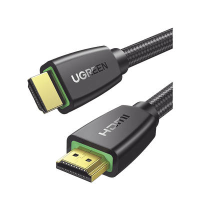 UGREEN - Cable HDMI 2.0 de Nylon Trenzado / 3 Metros (9.84 Pies) / 4K@60Hz / HDR / 3D / HEC (Canal Ethernet HDMI) / ARC (Canal de Retorno de Audio) / Color Profundo de 48 Bits / Audio de 32 Canales / HDCP 2.2 / Audio DTS: X / 18 Gbps / Blindaje de 4 Capas
