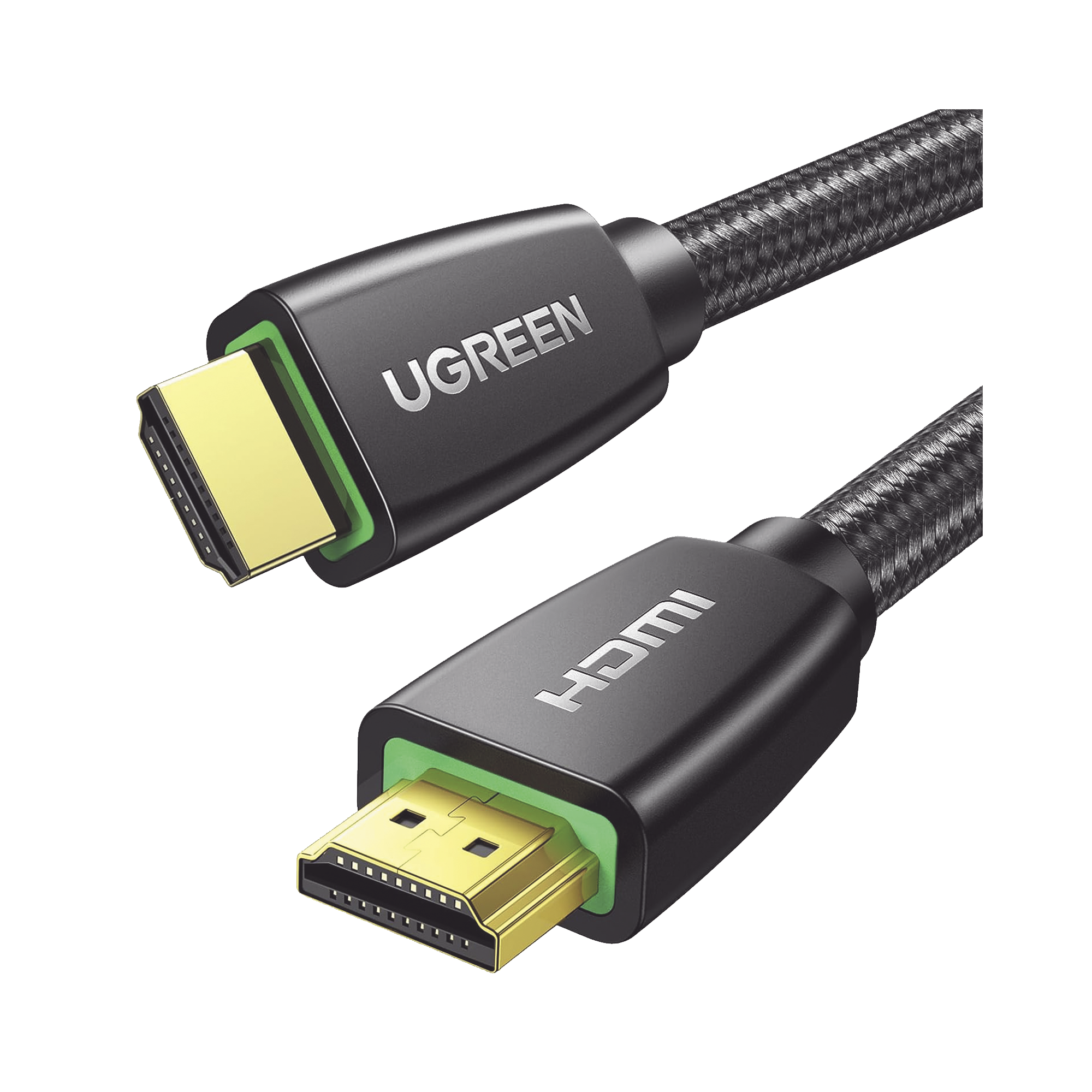 UGREEN - Cable HDMI 2.0  de Nylon Trenzado / 10 m / 4K@60Hz / HDR / 3D / HEC (Canal Ethernet HDMI) / ARC (Canal de Retorno de Audio / Color Profundo de 48 bits / Audio de 32 canales / HDCP 2.2 /Audio DTS: X / 18 Gbps / Blindaje de 4 capas
