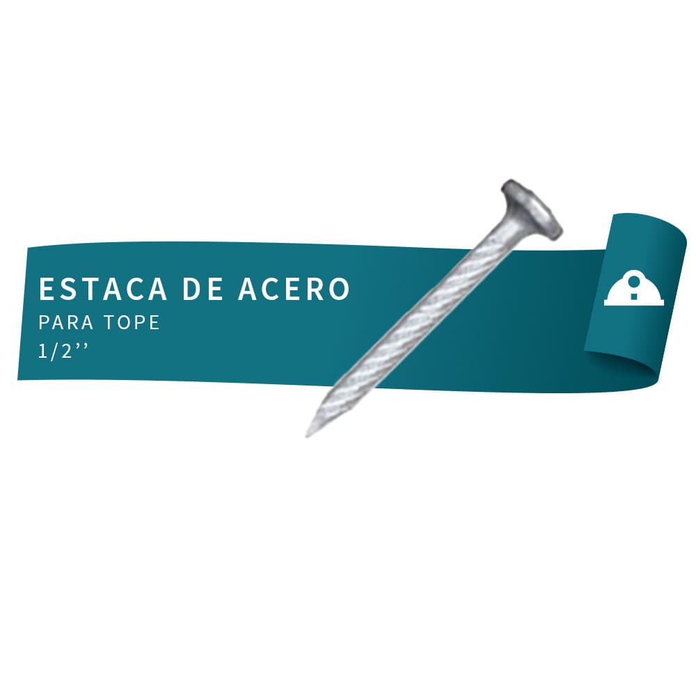 IUSA - Estaca de 1/2" de acero para tope