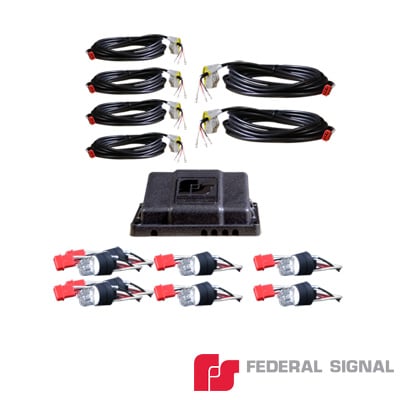FEDERAL SIGNAL - Kit Silver Series 3 Pares de Lámparas Estroboscópicas Color Claro