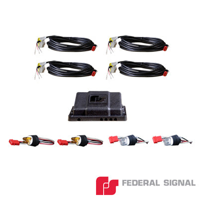 FEDERAL SIGNAL - Kit Silver Series, 2 pares de lámparas estroboscópicas, Ideales para Faros