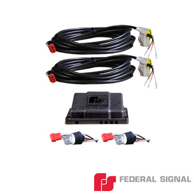 FEDERAL SIGNAL - Kit Silver Series 1 par de lámparas estroboscópicas color claro