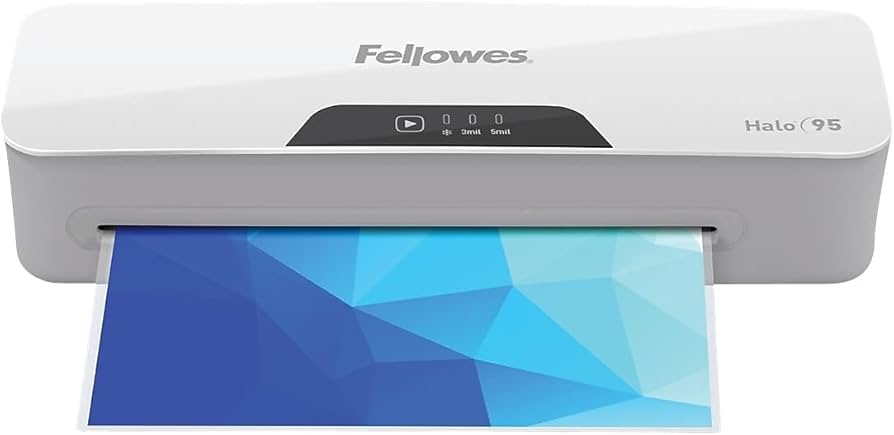 FELLOWES - Enmicadora Fellowes Halo 95 Fácil de Usar Color Plata