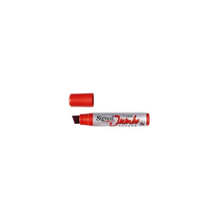 SIGNAL - Marcador Permanente Signal Jumbo Rojo C/4 Pqte